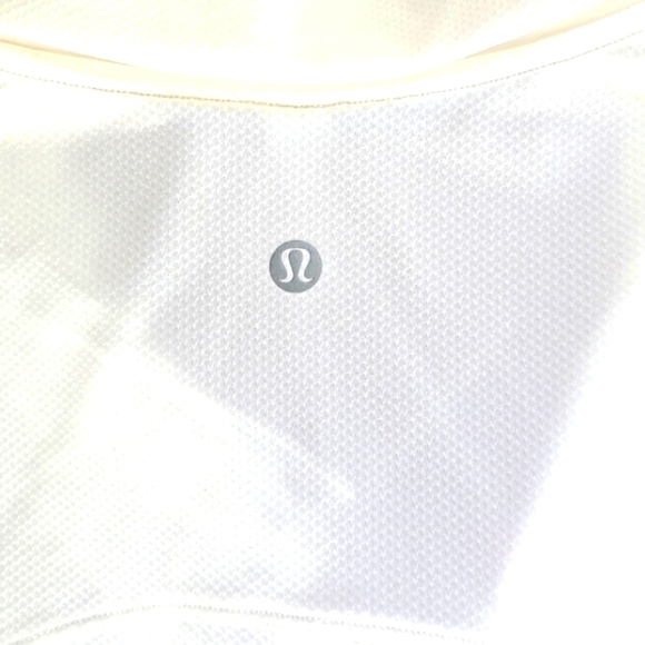 Lululemon White Quick-Drying Short Sleeve Polo Size 12 - Picture 11 of 11